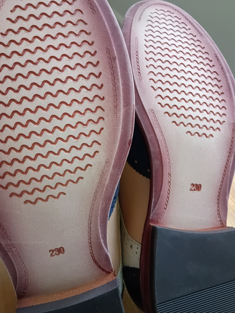 Girls Two-Tone Dress Oxfords in Pink and Navy
